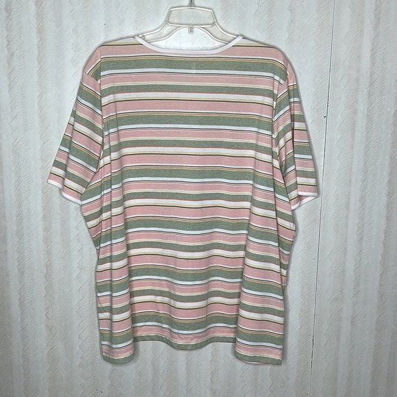 ❤️ 🆕 MS LEE Striped Top Size 3X - Picture 3 of 4